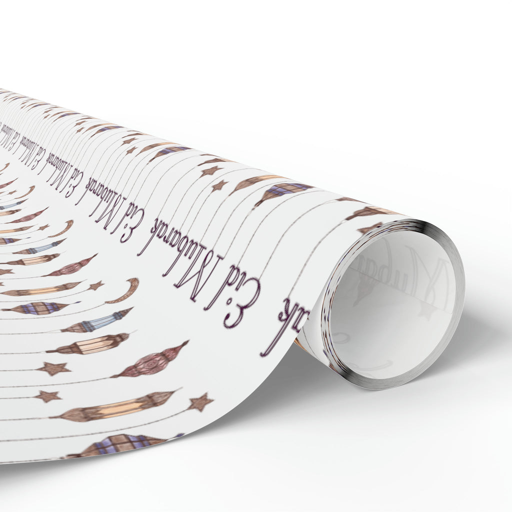 Eid Mubarak Festival Arabic Lanterns Holiday Holiday Gift Wrap Paper - Glossy Or Matte