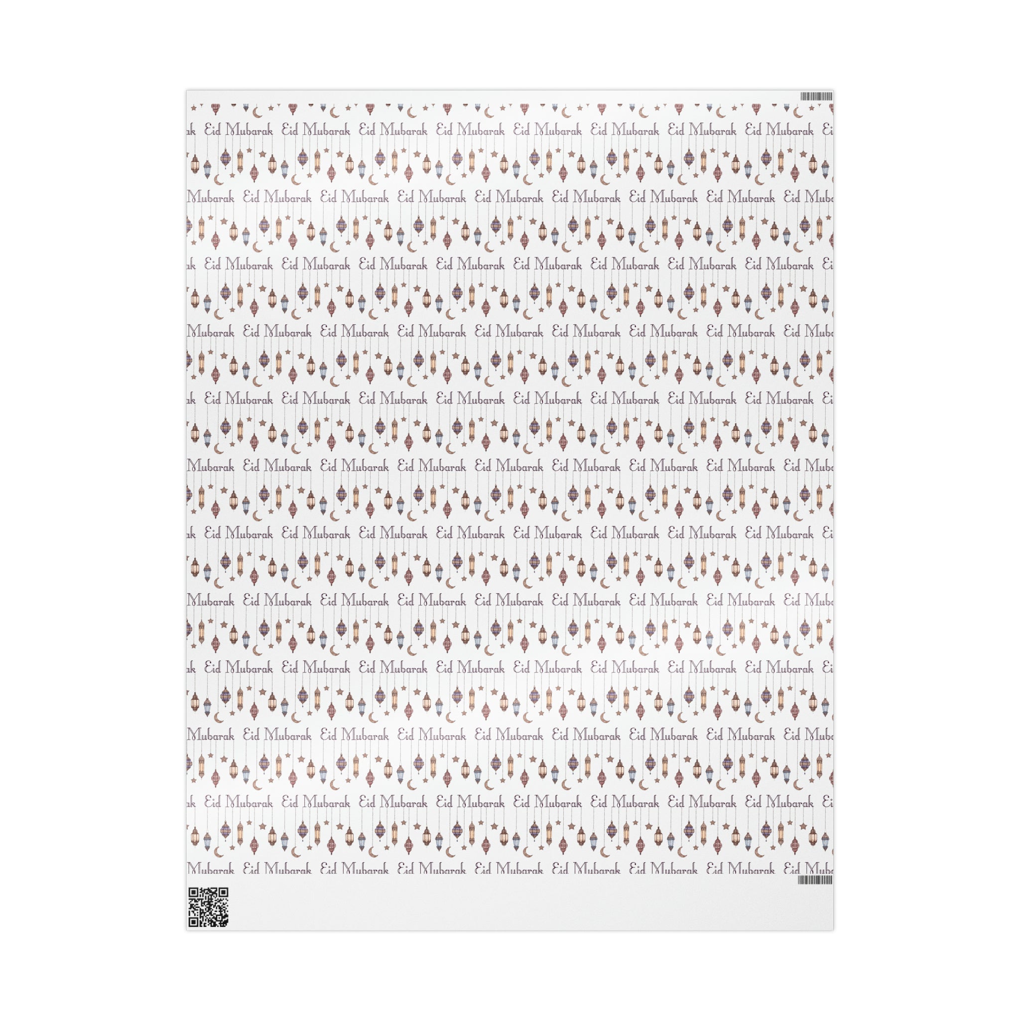 Eid Mubarak Festival Arabic Lanterns Holiday Holiday Gift Wrap Paper - Glossy Or Matte