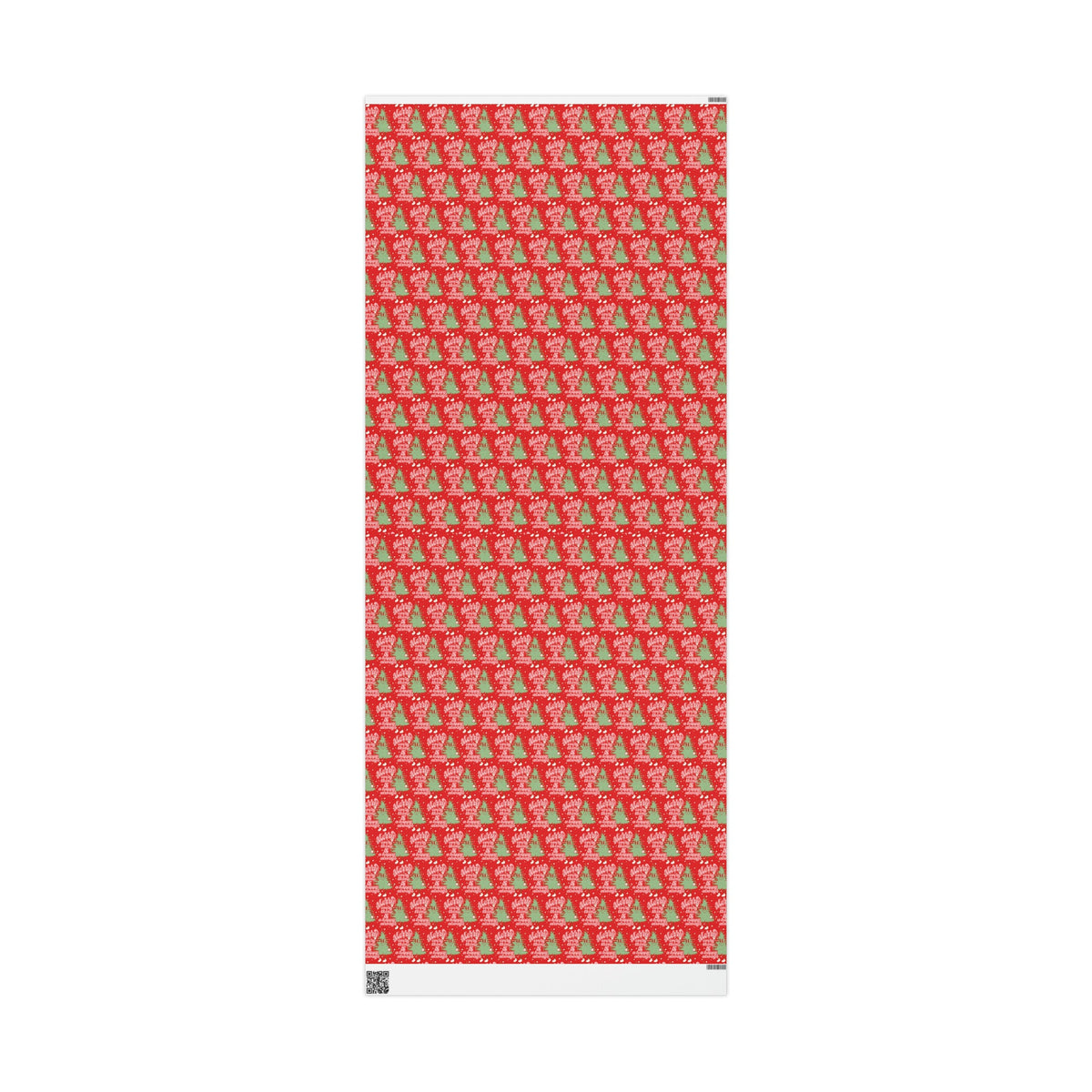 Merry Everything And Happy Always Cute Christmas Tree Retro Style Christmas Holiday Gift Wrap Paper - Glossy Or Matte