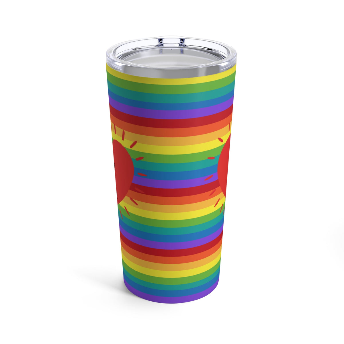 Love Is Love Rainbow Heart Stainless Steel Tumbler 20oz