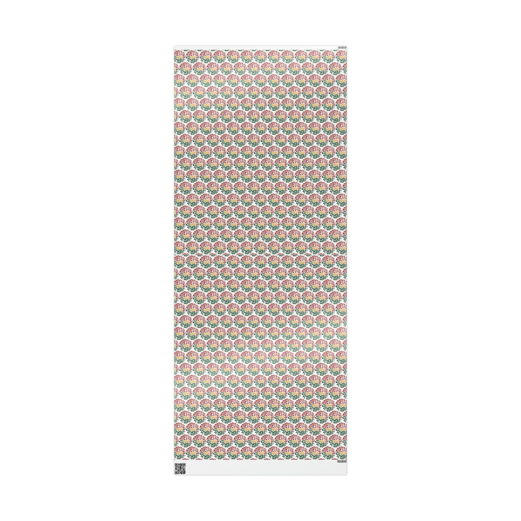 Merry And Bright Christmas Print Holiday Gift Wrap Paper - Glossy Or Matte