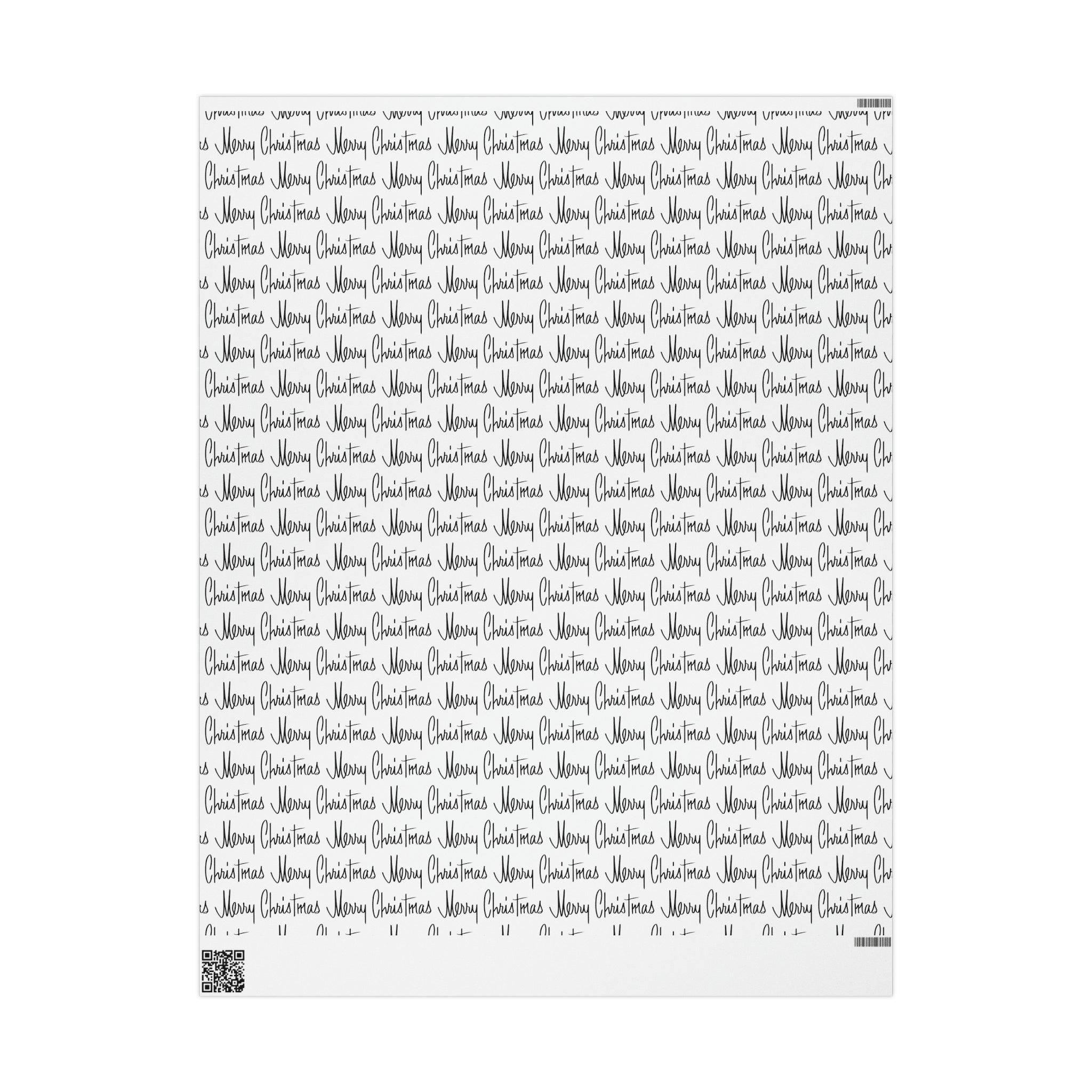 Merry Christmas Mid Century Retro Christmas Print Holiday Gift Wrap Paper - Glossy Or Matte