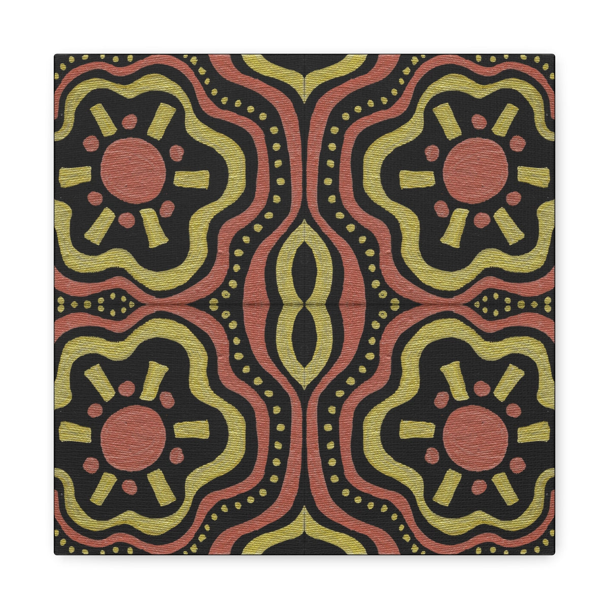 Gold Suns Mosaic Caden Caraco Canvas Gallery Wrap