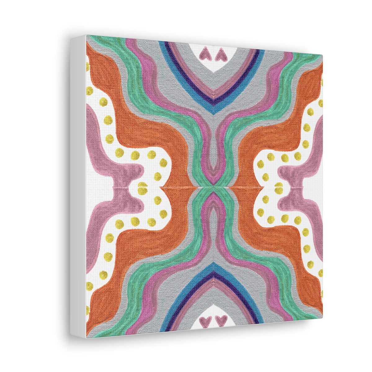 Love Frequency 2 Variation 2 Mosaic Caden Caraco Canvas Gallery Wrap
