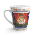To Mom With Love Merry Christmas Mid Century Retro Christmas Print Latte Coffee Mug