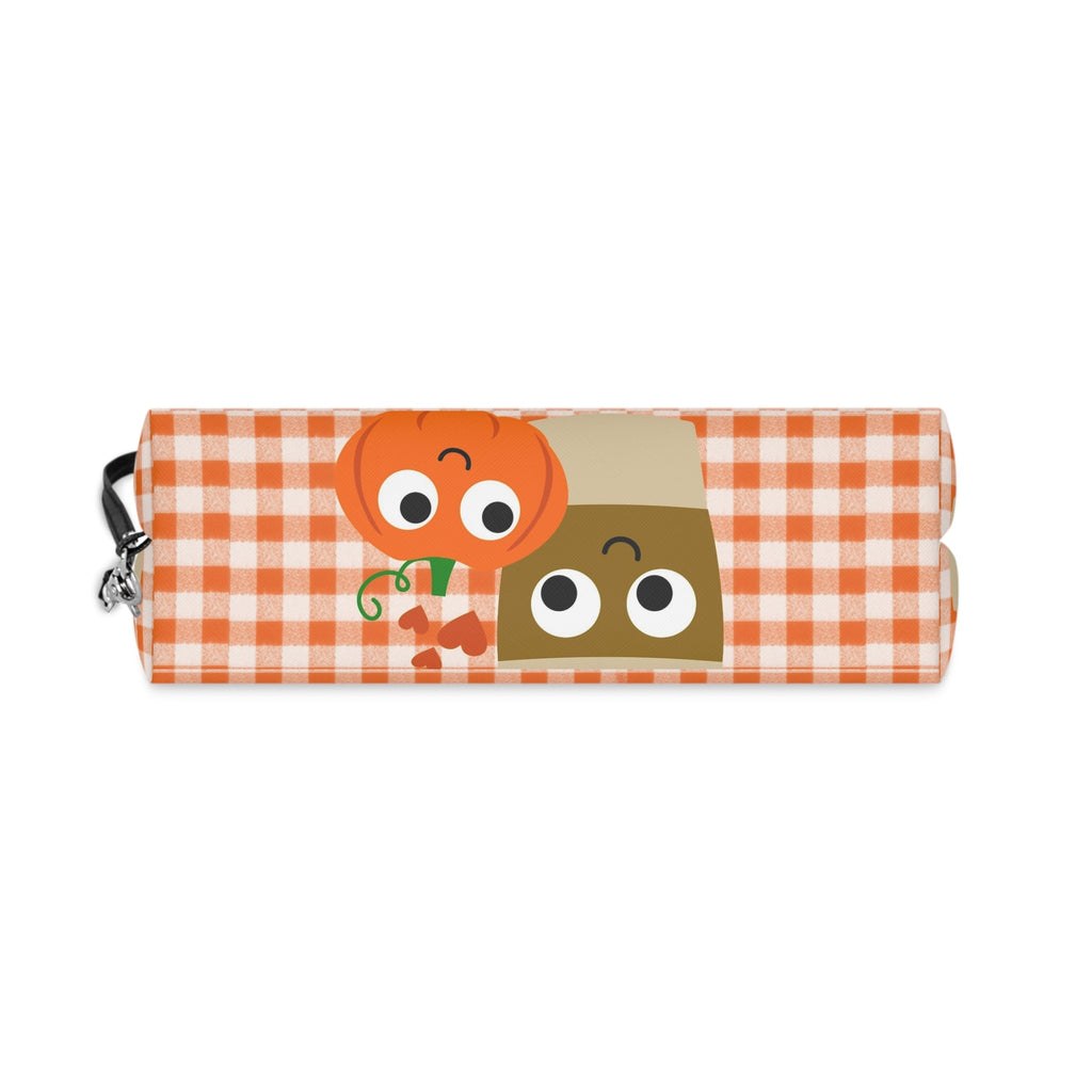 Pumpkin Spice Love Fall Autumn Travel Cosmetic Makeup Bag