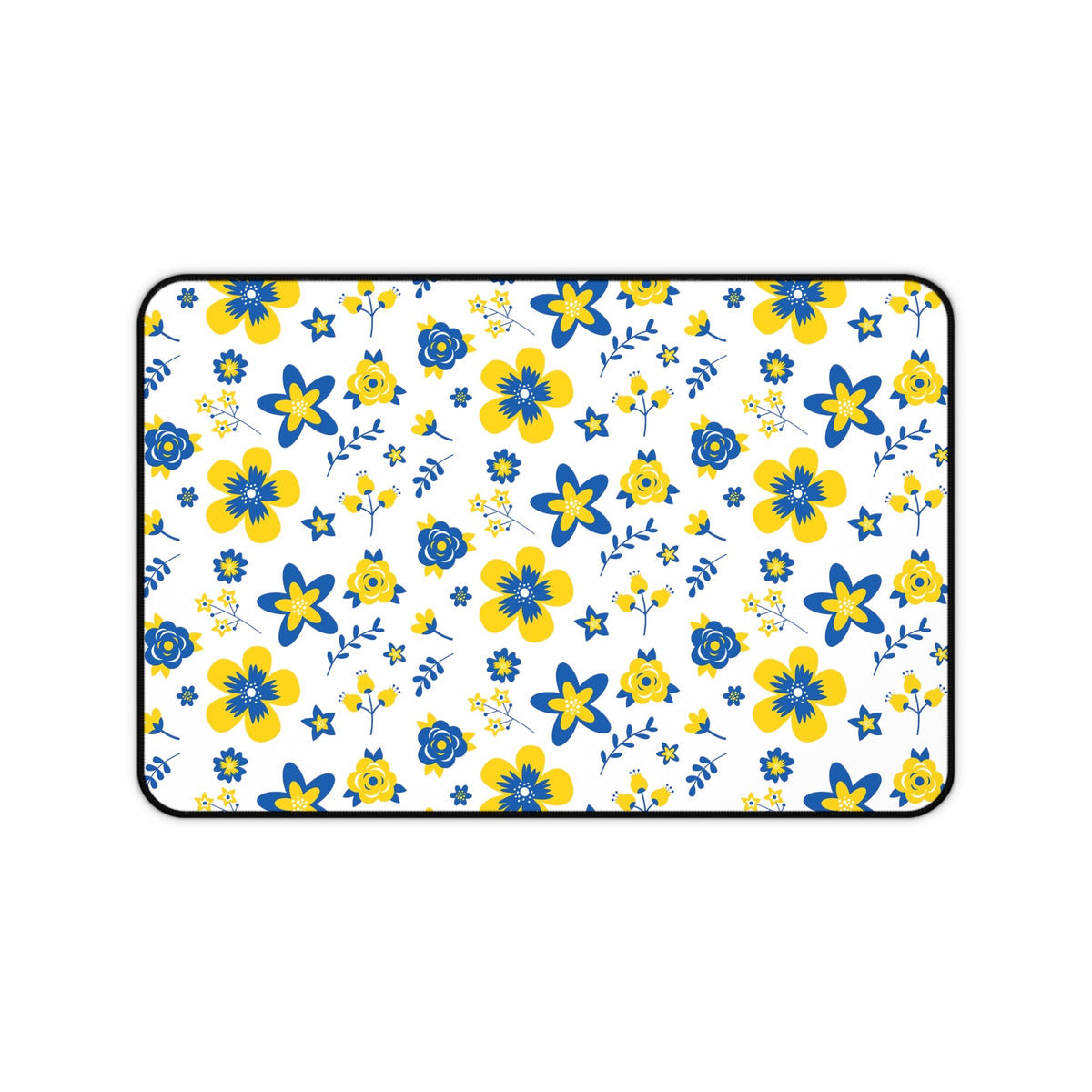 Ukranian Country Flowers Floral Desk Mat - 3 size options