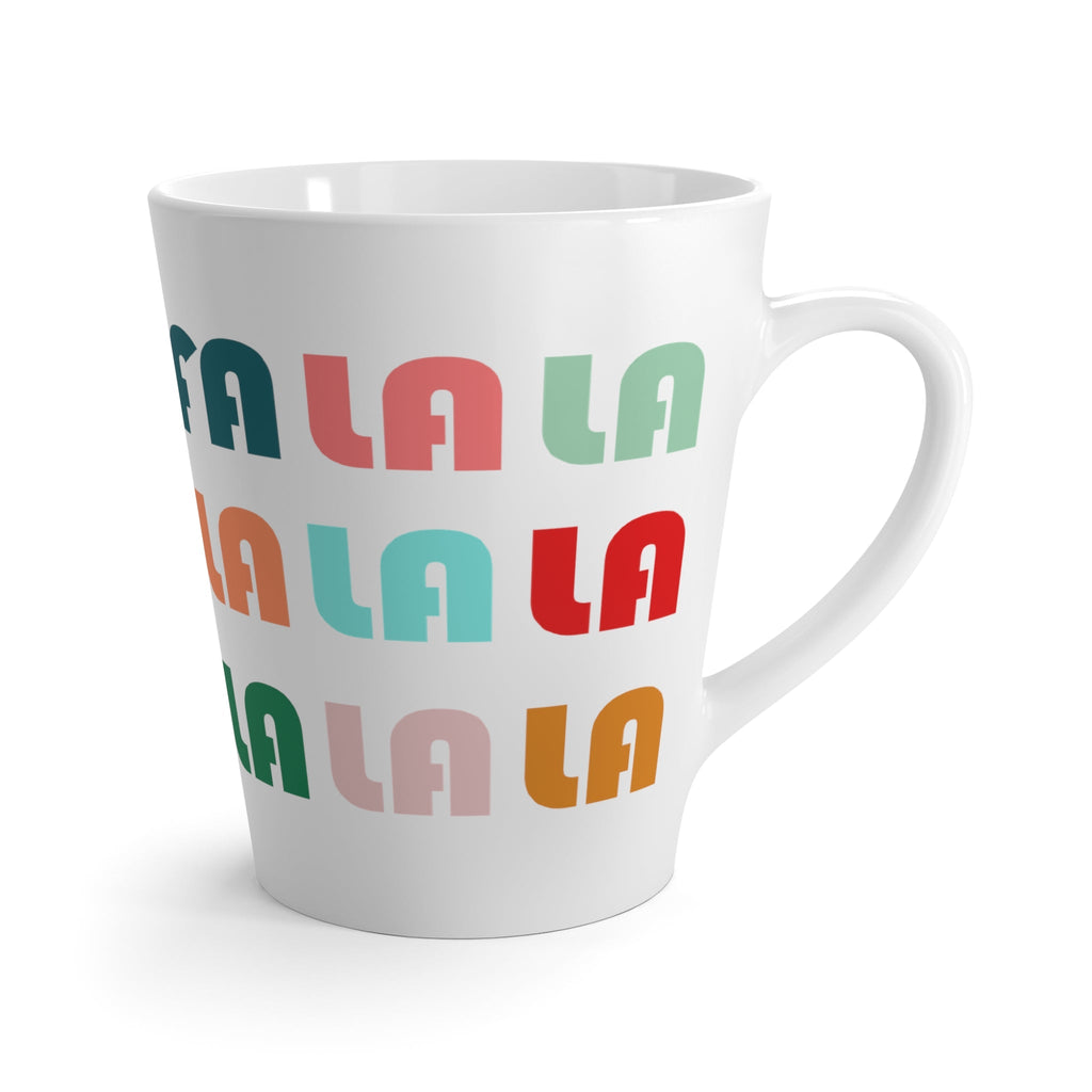 Fa La La La Retro Style Christmas Latte Mug