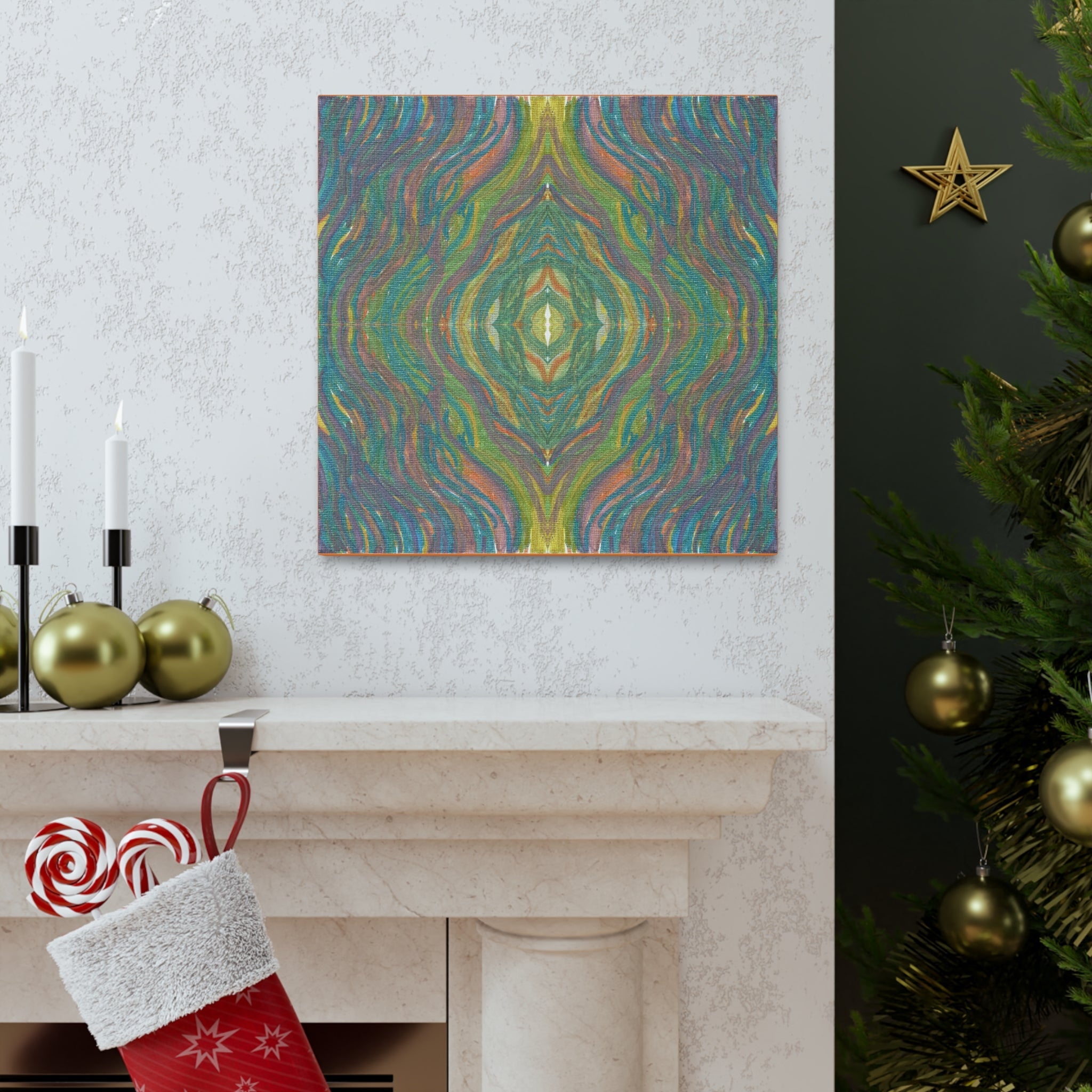 Solar Winds 5 Variation 2 Mosaic Caden Caraco Canvas Gallery Wrap