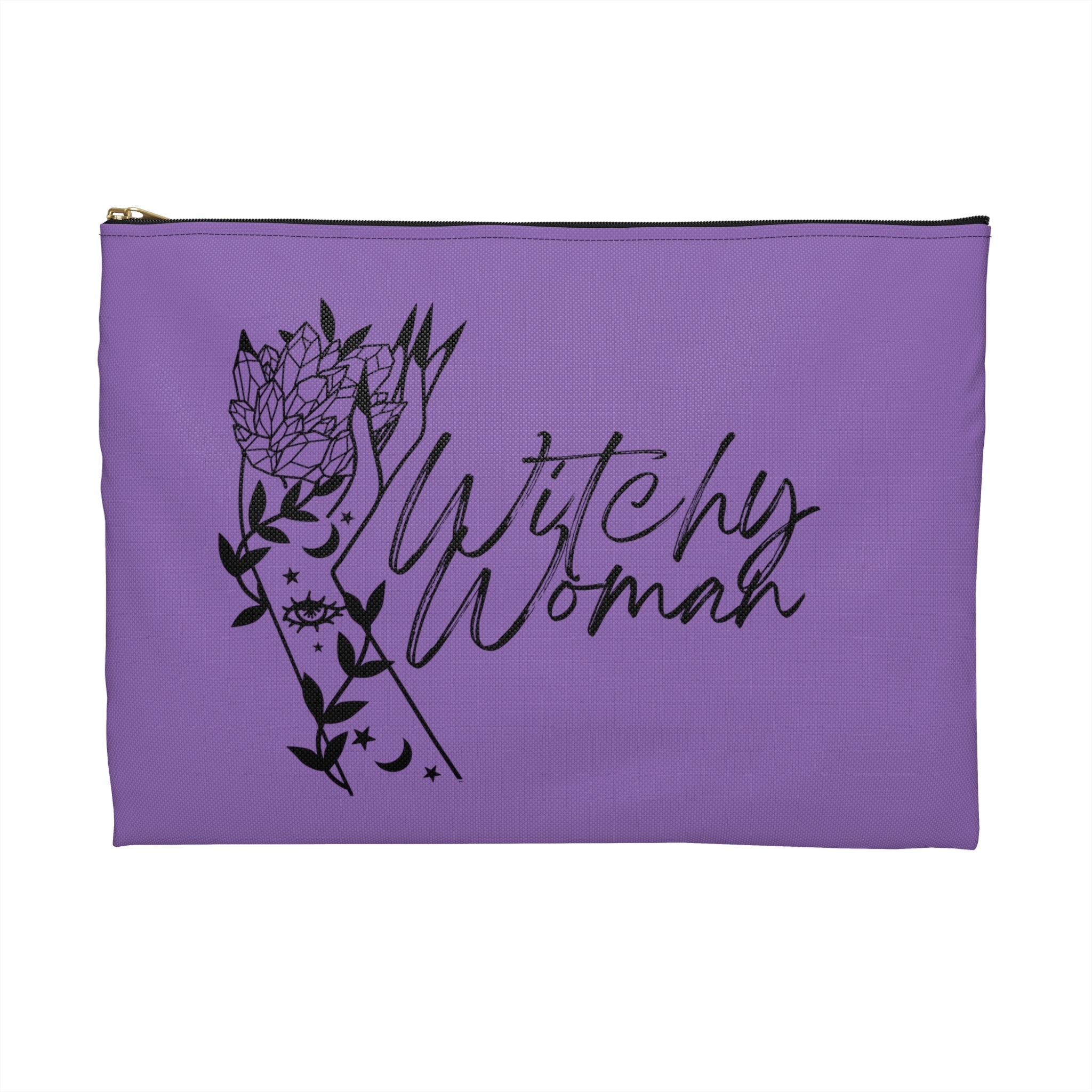 Witchy Woman Celestial Print Polyester Accessory Pouch Travel Bag