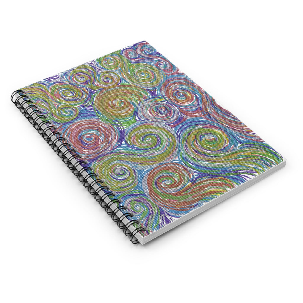 Space Spirals Caden Caraco Spiral Notebook - Ruled Line
