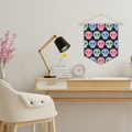 Pastel Goth Skulls Cute Halloween Skulls Print Black Pennant Banner Wall Hanging