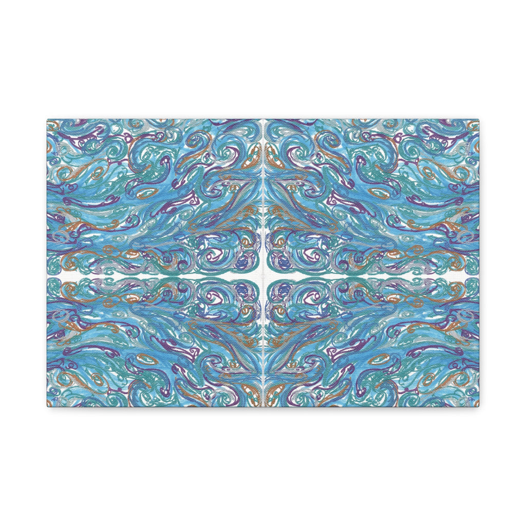 "Ocean of Spirals" Caden Caraco Canvas Gallery Wrap - 18" x 12"