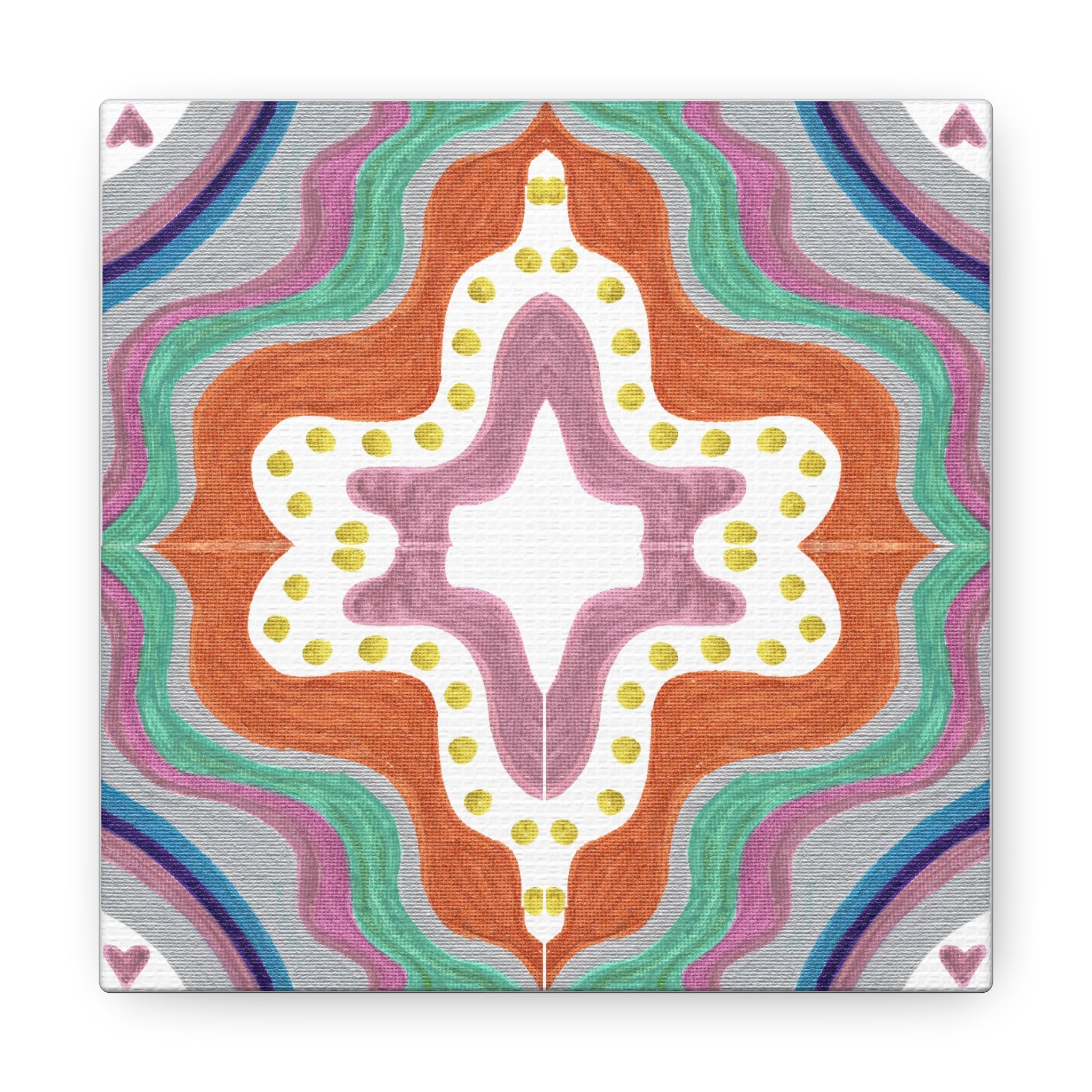Love Frequency 2 Mosaic Caden Caraco Canvas Gallery Wrap