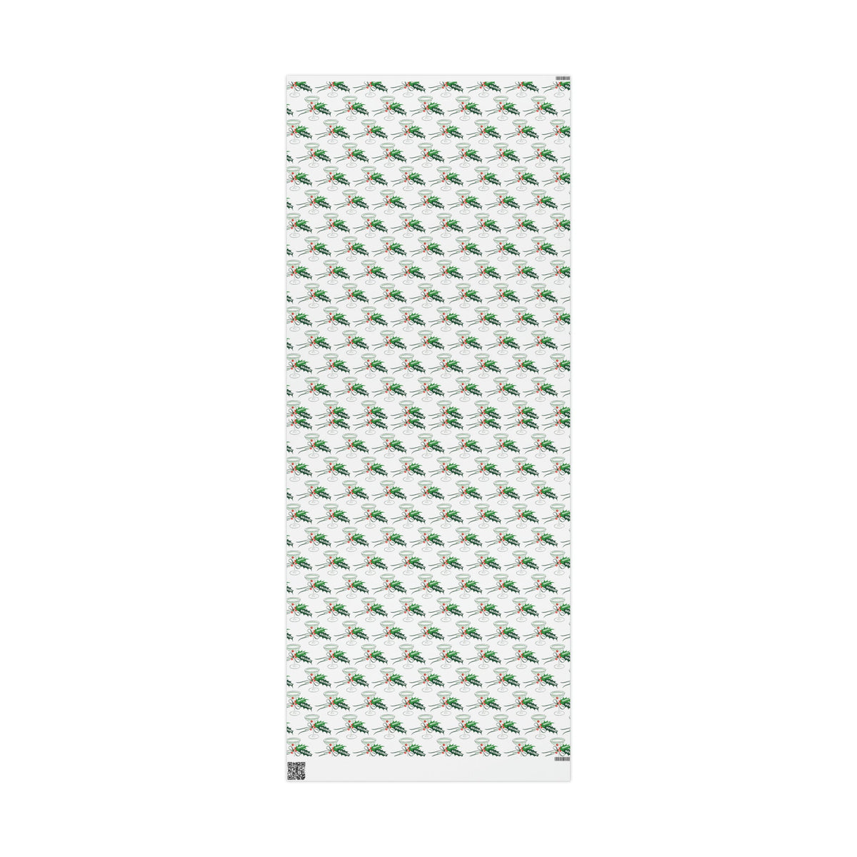 Happy Holidays Champagne Cocktails Mid Century Retro Christmas Print Holiday Gift Wrap Paper - Glossy Or Matte