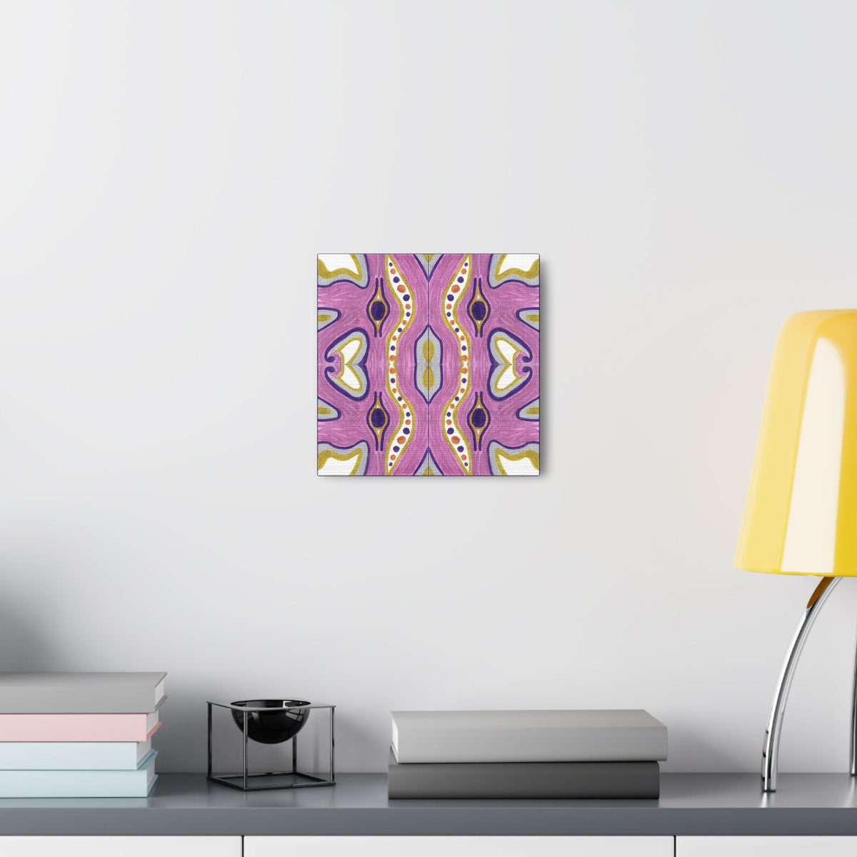 Purple E Mosiac Caden Caraco Canvas Gallery Wrap