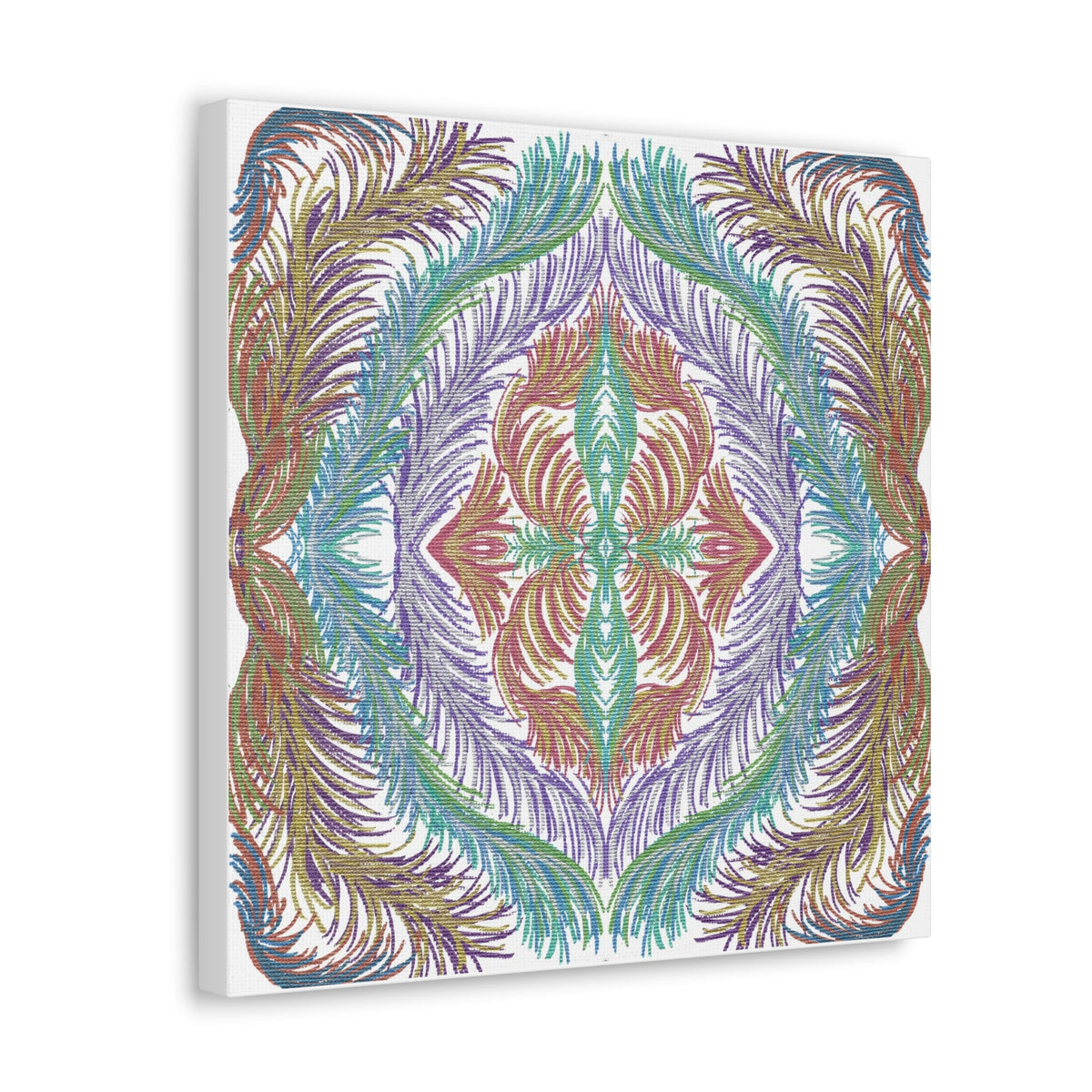 Space Feathers Variation 3 Caden Caraco Canvas Gallery Wrap