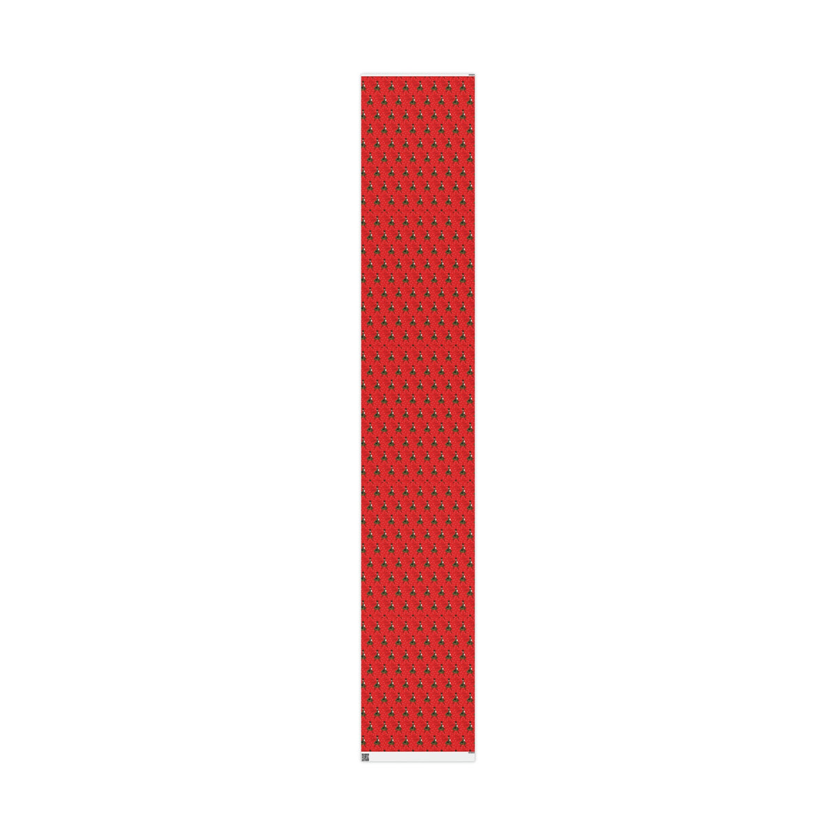 Merry Christmas Lady In Snow Red Mid Century Retro Christmas Print Holiday Gift Wrap Paper - Glossy Or Matte