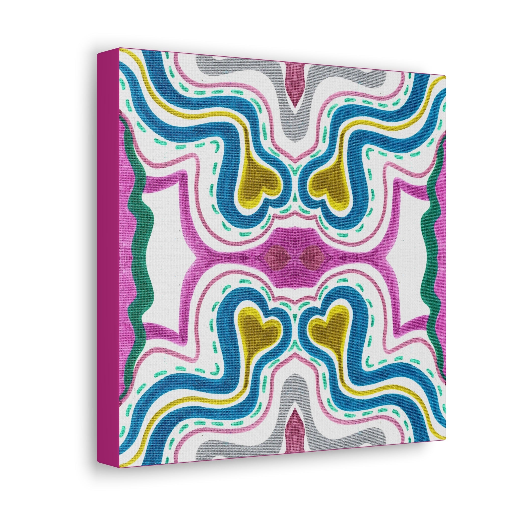 Love Frequency 2 Variation 1 Mosaic Caden Caraco Canvas Gallery Wrap