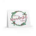 It's A Wonderful Life Christmas Wreath Matte Greeting Cards (8, 16, and 24 pcs)
