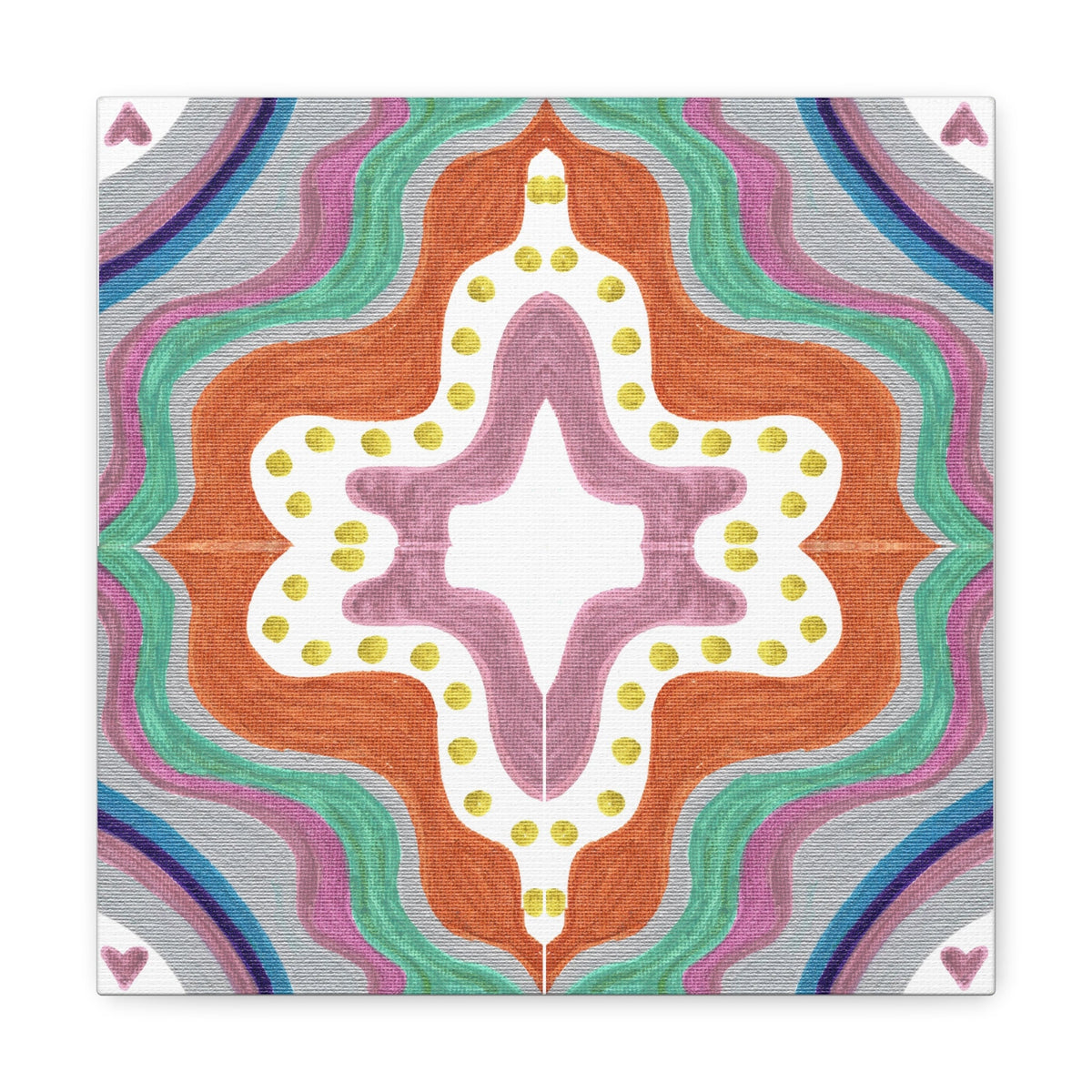 Love Frequency 2 Mosaic Caden Caraco Canvas Gallery Wrap