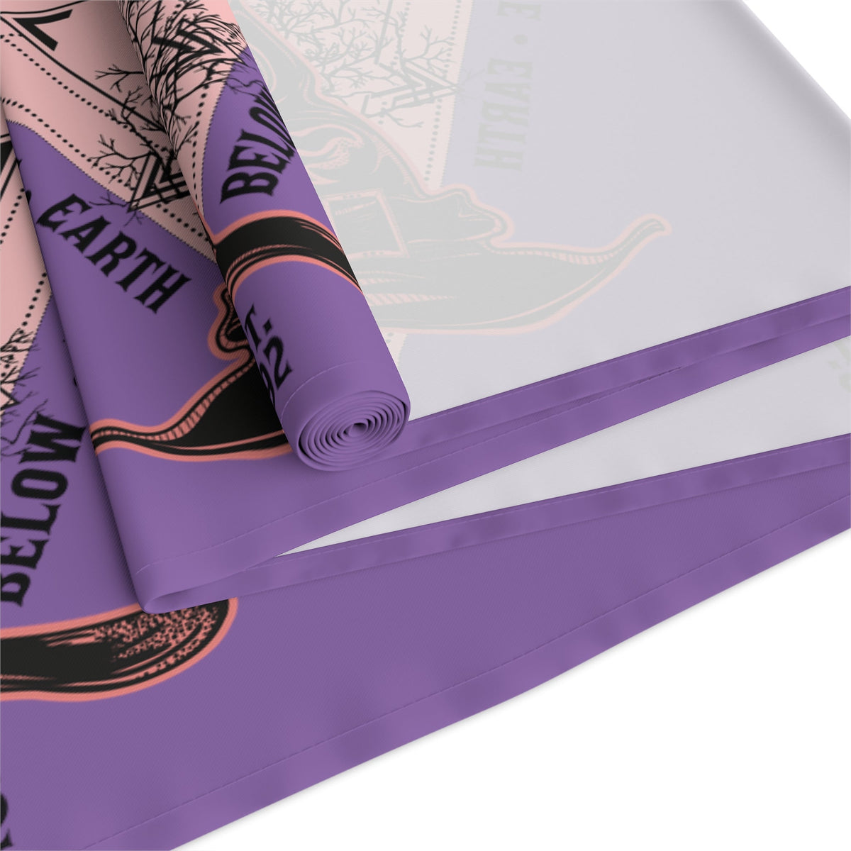 Salem Witches Union Halloween Fall Autumn Decor Purple Cotton Poly Table Runner