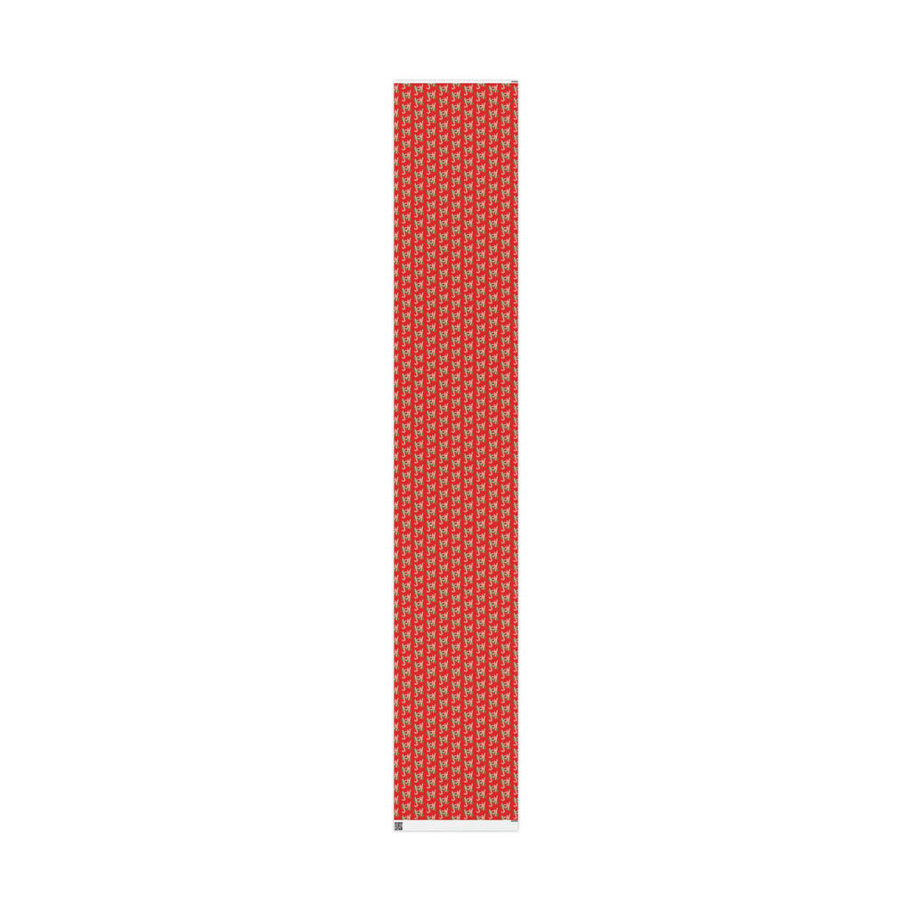Joy Candy Canes Retro Christmas Holiday Gift Wrap Paper - Glossy Or Matte