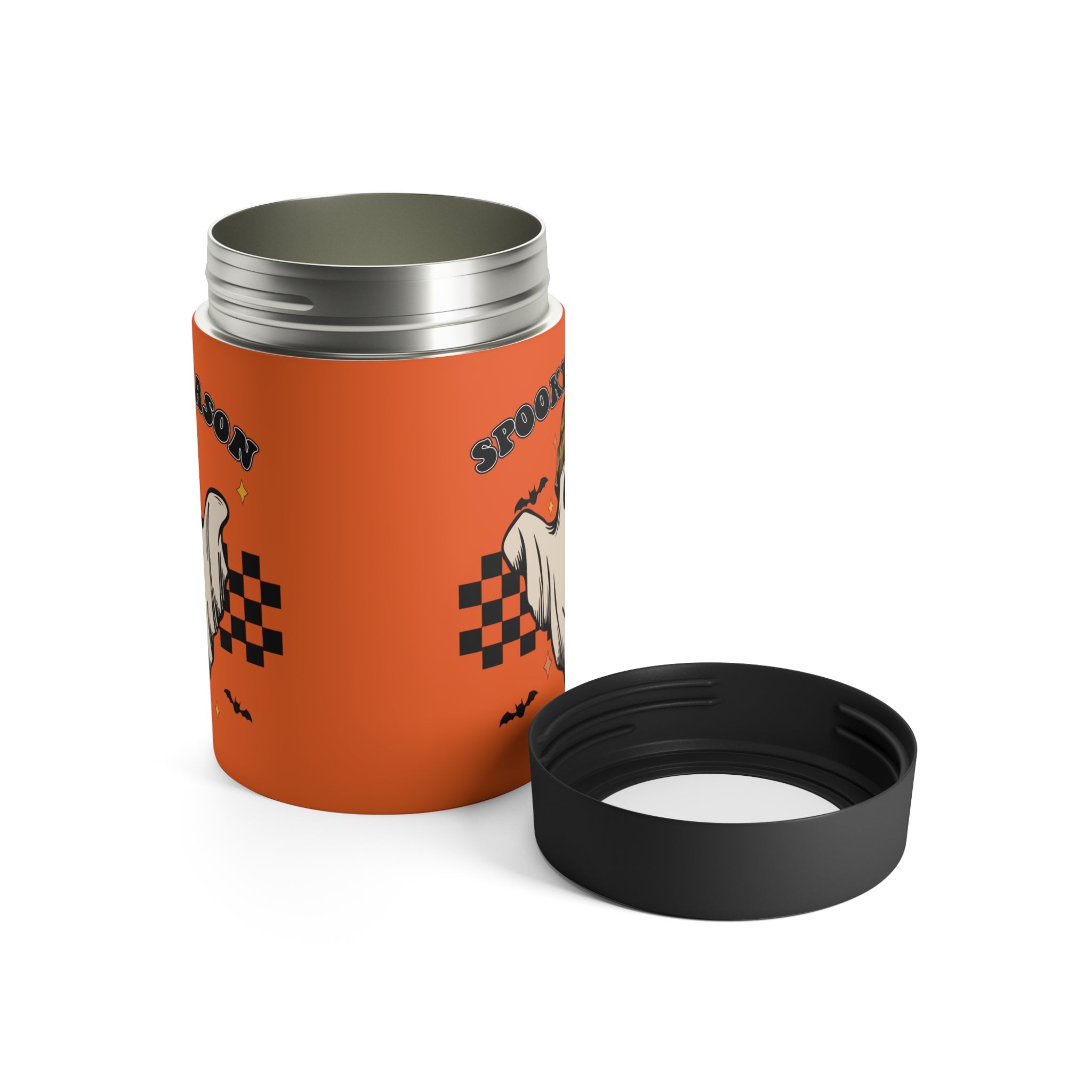 Spooky Season Halloween Ghost Stainless Steel Can Holder