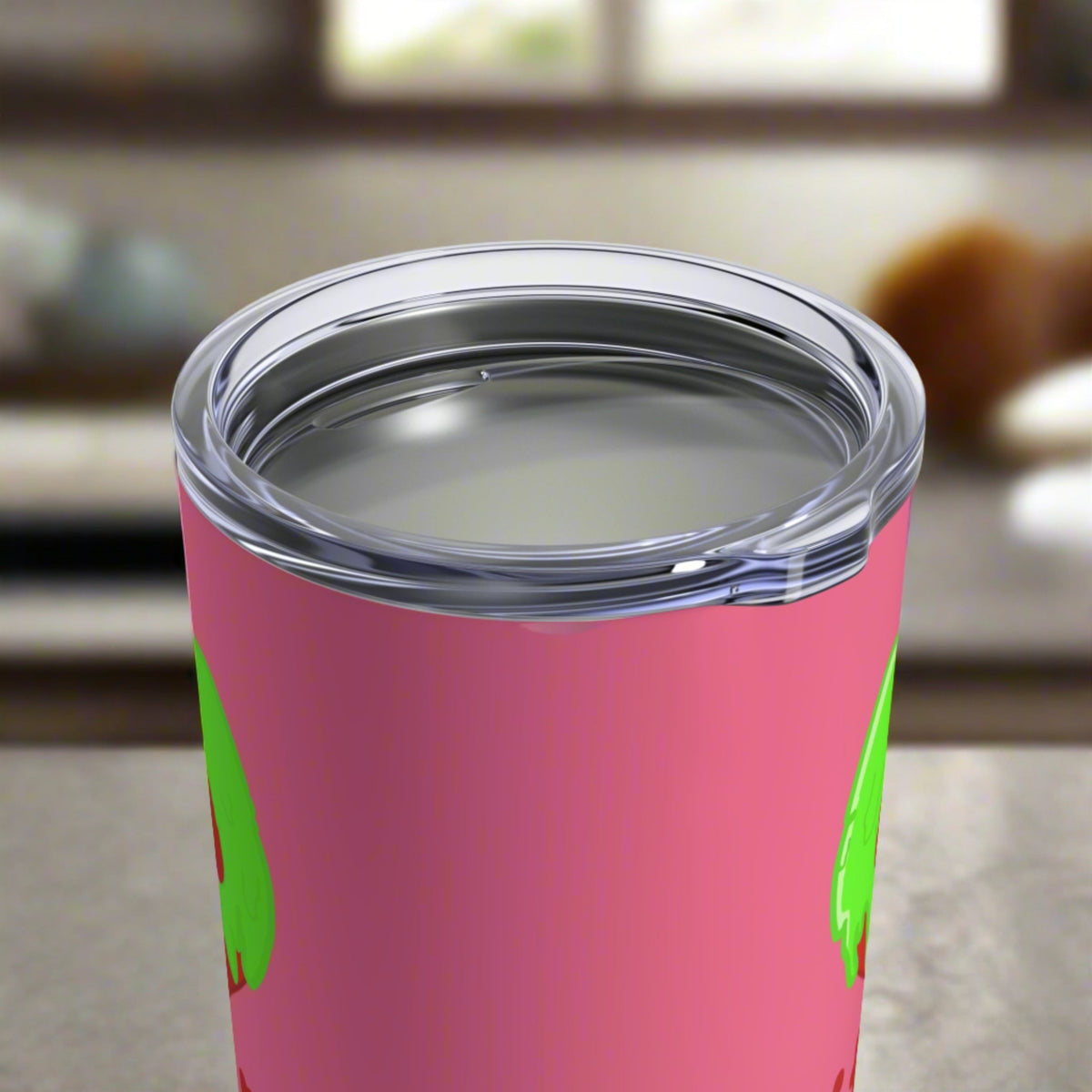 Bite Me Snow White Evil Queen Poison Apple Pink Halloween Stainless Steel Tumbler 10oz