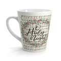 O Holy Night Sheet Music Christmas Wreath Retro Christmas Print Latte Coffee Mug