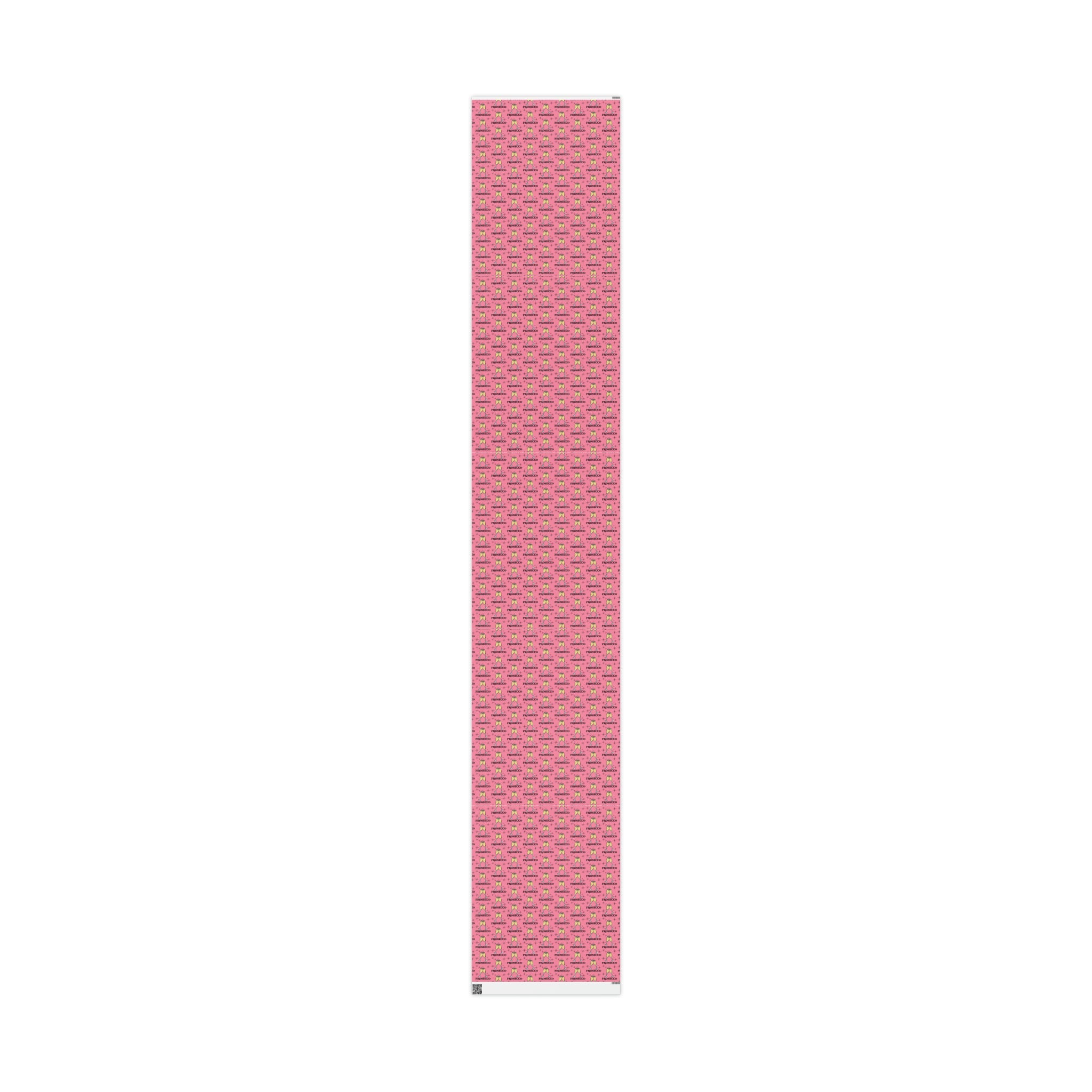 Prosecco Brunch Pink Atomic Retro Style Holiday Gift Wrap Paper - Glossy Or Matte