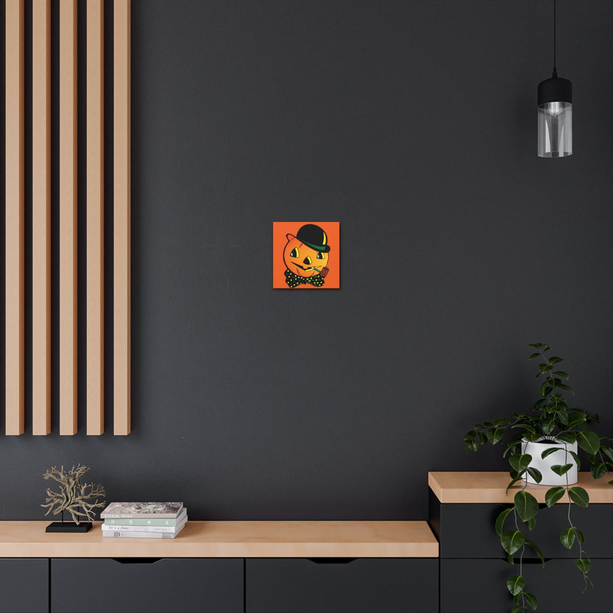 Scarecrow Halloween Decor Print Canvas Gallery Wrap