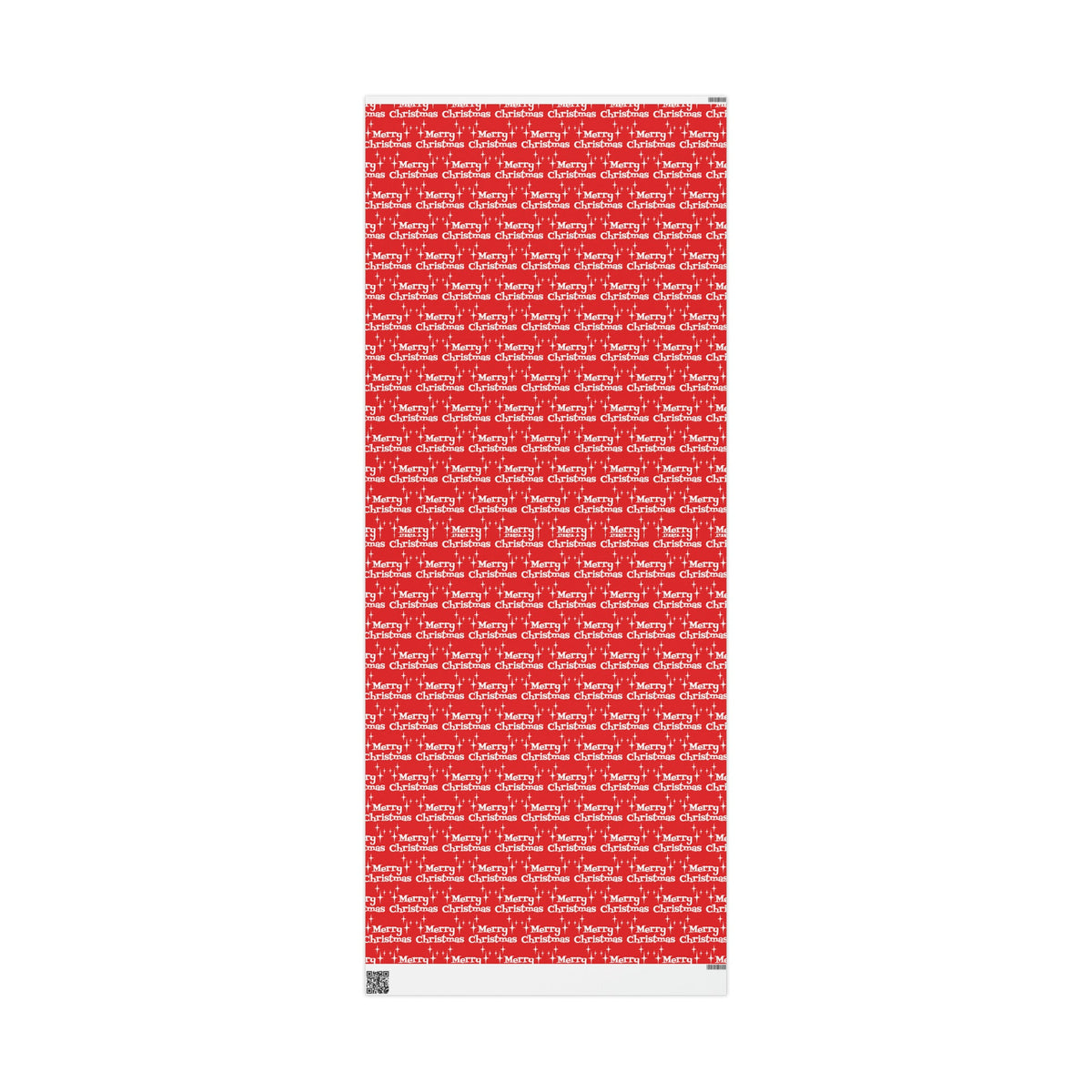 Merry Christmas Starburst Red Atomic Mid Century Retro Christmas Style Holiday Gift Wrap Paper - Glossy Or Matte