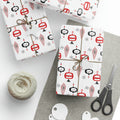 Retro Christmas Ornaments Mid Century Retro Christmas Print Holiday Gift Wrap Paper - Glossy Or Matte