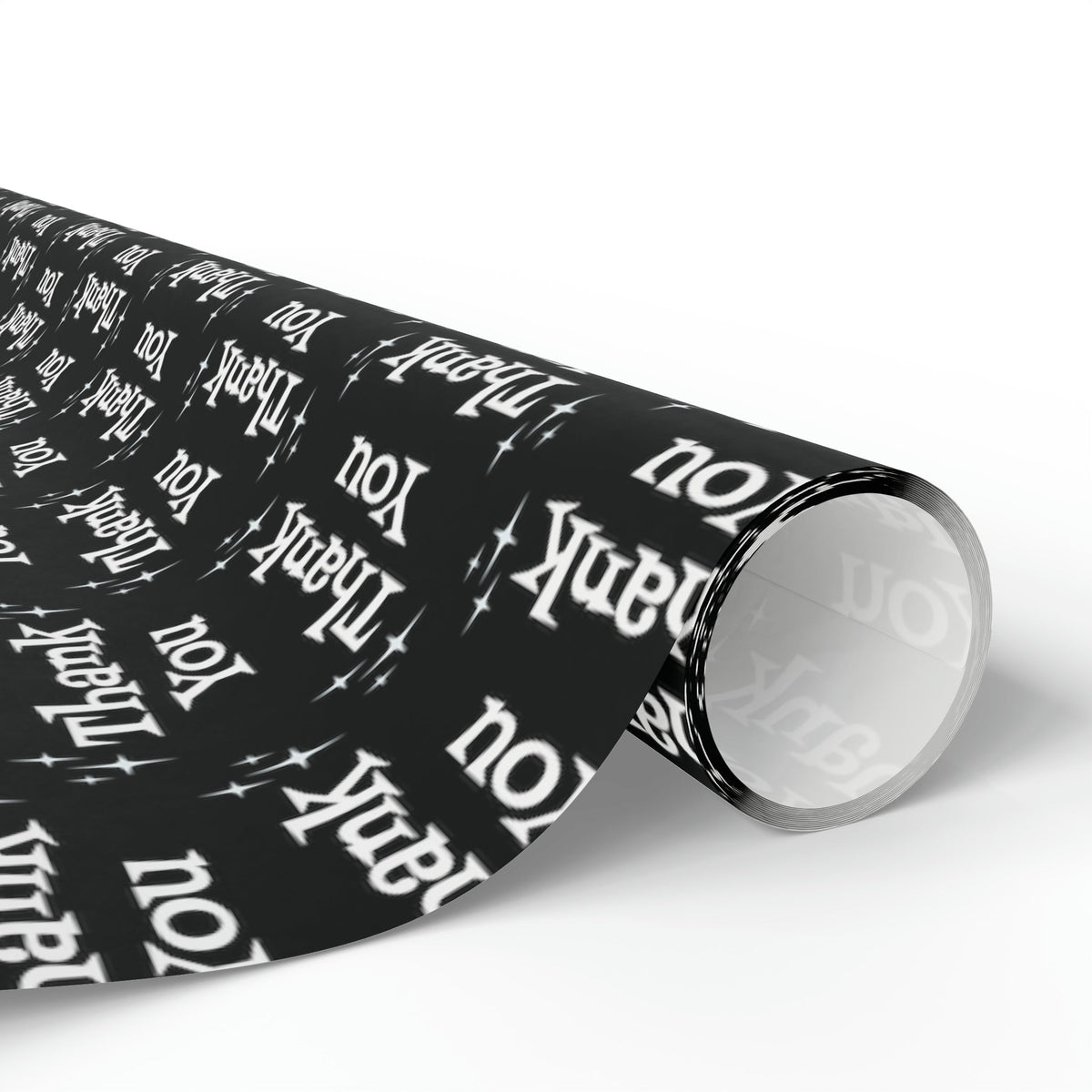 Thank You Starburst Atomic Retro Style Gift Wrap Paper - Glossy Or Matte