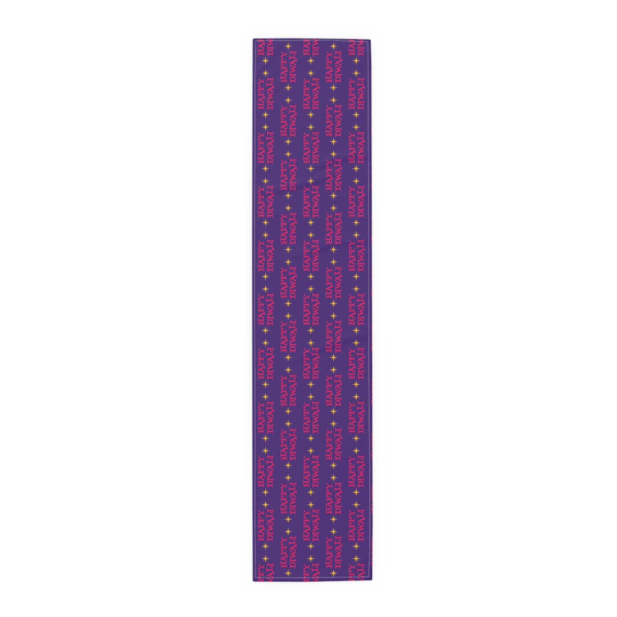 Happy Diwali Atomic Mid Century Retro Style Holiday Table Runner - Cotton Or Polyester