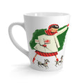 Christmas Lady With Little Dogs Retro Christmas Print Latte Coffee Mug