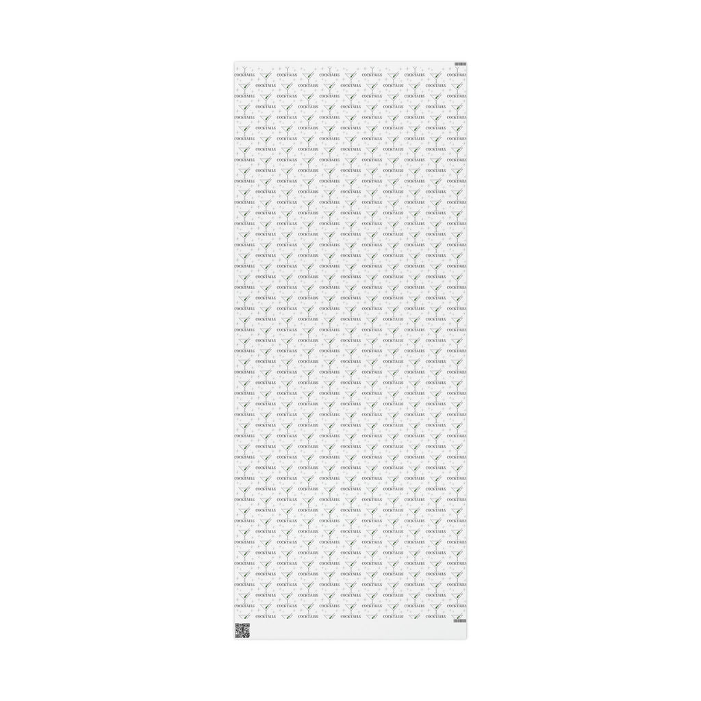 Martini Cocktails Stars Atomic Mid Century Retro Print Holiday Gift Wrap Paper - Glossy Or Matte