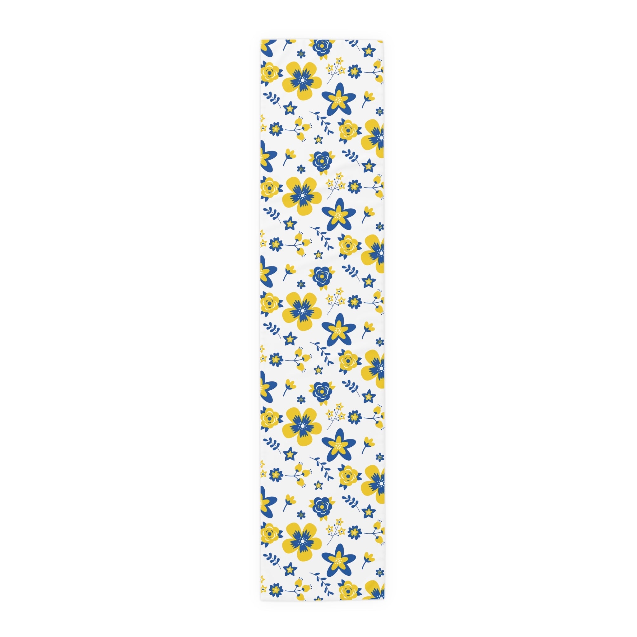 Ukrainian Country Flowers Spring Polyester Table Runner