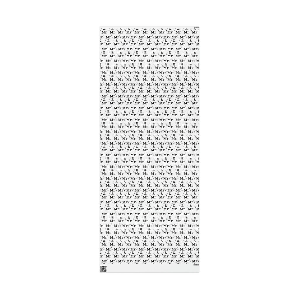 Mr. And Mr. Atomic Mid Century Retro Style Wedding Holiday Gift Wrap Paper - Glossy Or Matte