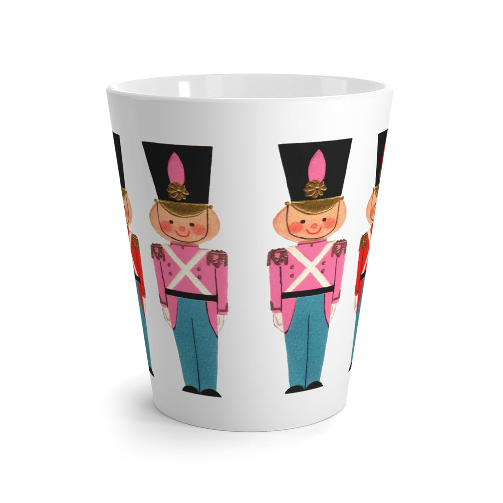 Christmas Toy Soldiers Mid Century Retro Christmas Print Latte Mug