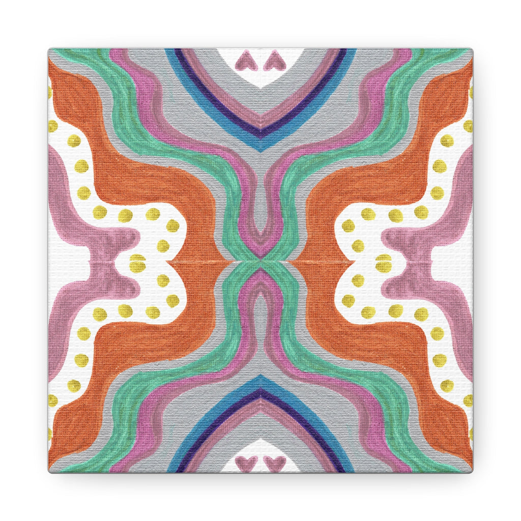 Love Frequency 2 Variation 2 Mosaic Caden Caraco Canvas Gallery Wrap