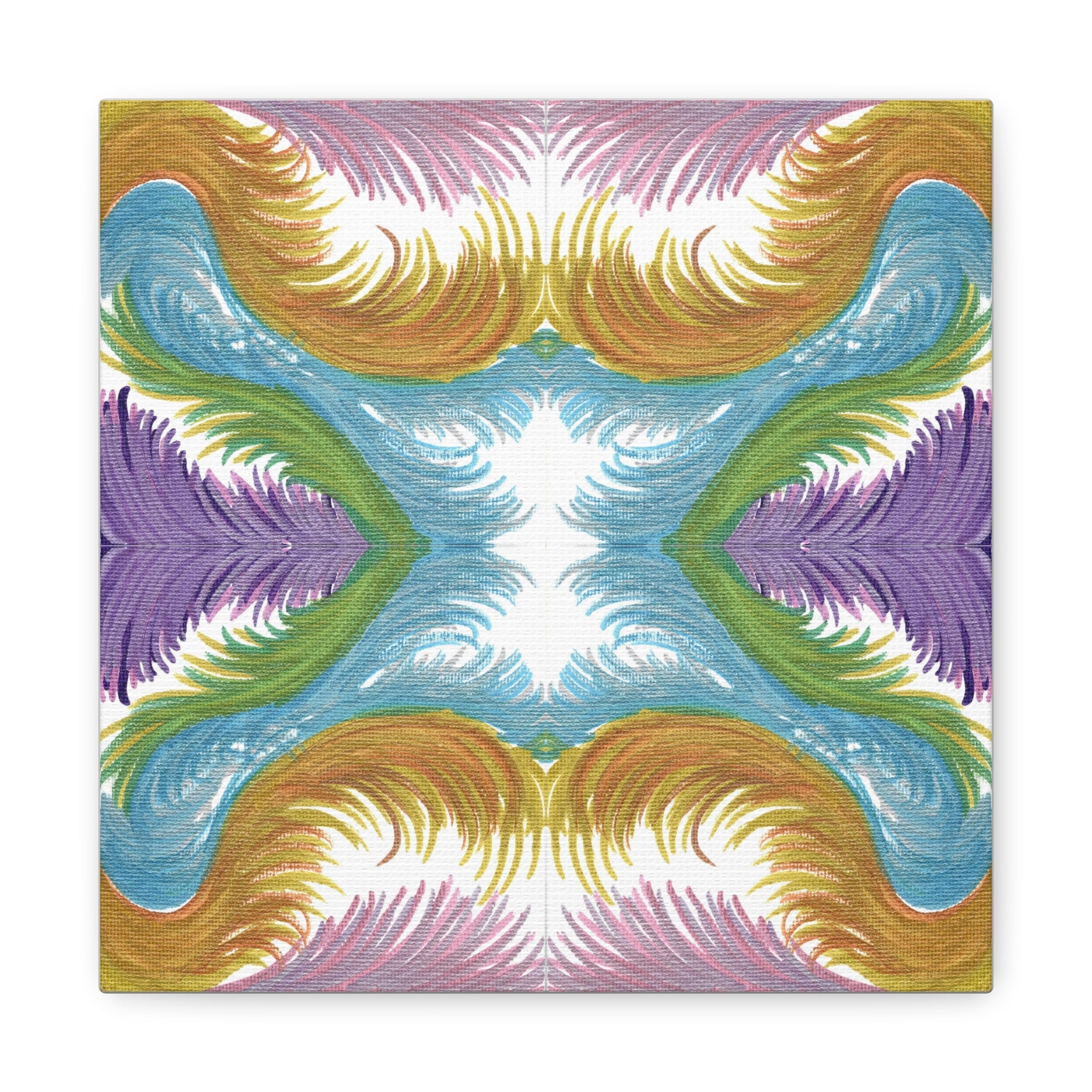 Lyran Feathers Variation 2 Caden Caraco Canvas Gallery Wrap