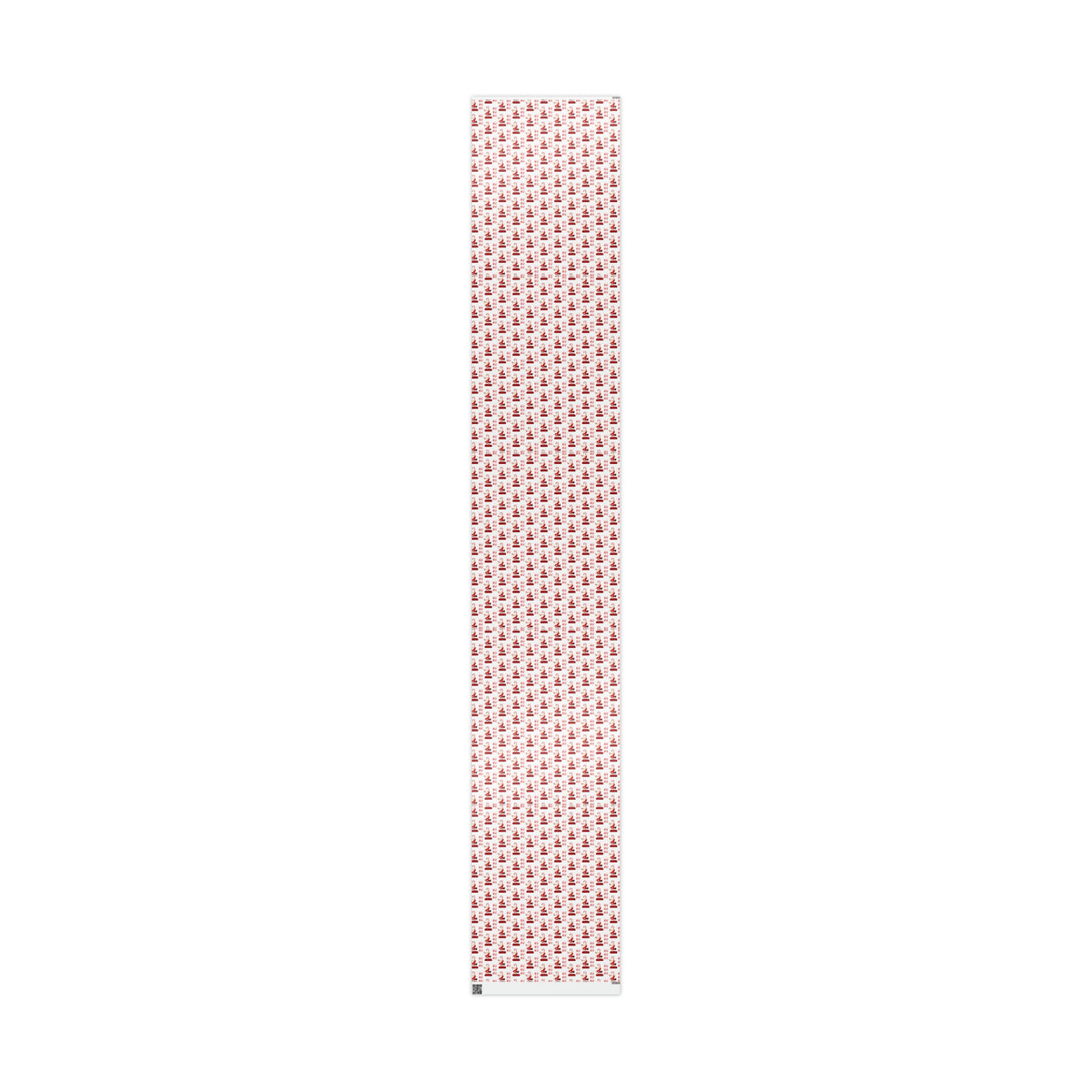 Ho Ho Ho Santa Sliding Down Candy Cane Chimney Mid Century Retro Style Holiday Gift Wrap Paper - Glossy Or Matte