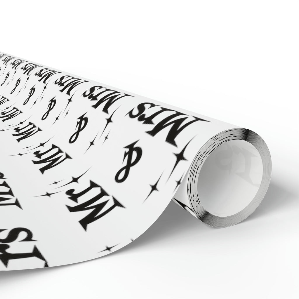 Mr. And Mrs. Atomic Mid Century Retro Style Wedding Holiday Gift Wrap Paper - Glossy Or Matte