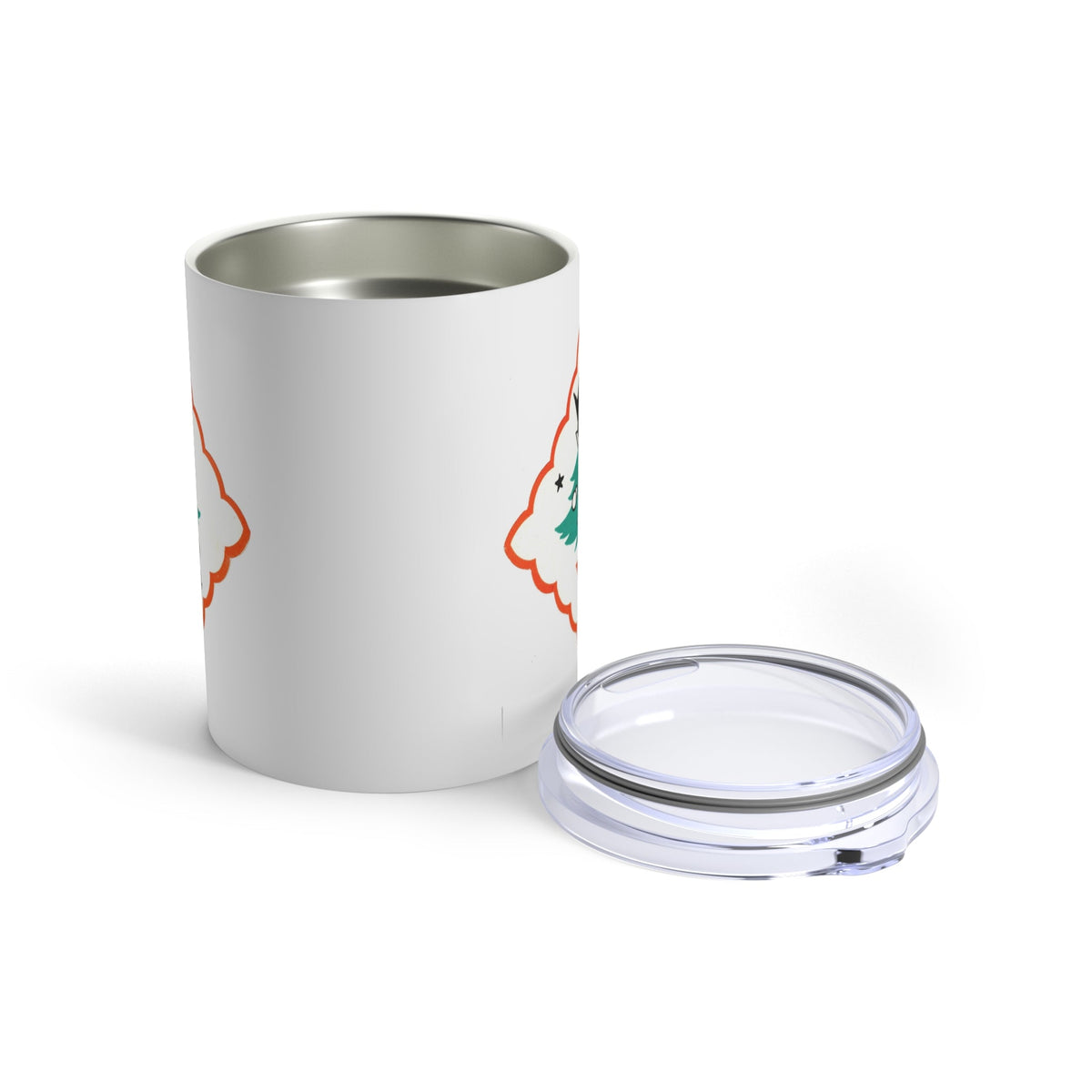 Scottie Christmas Tree Retro Christmas Print Stainless Steel Tumbler 10oz