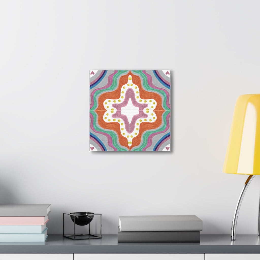 Love Frequency 2 Mosaic Caden Caraco Canvas Gallery Wrap
