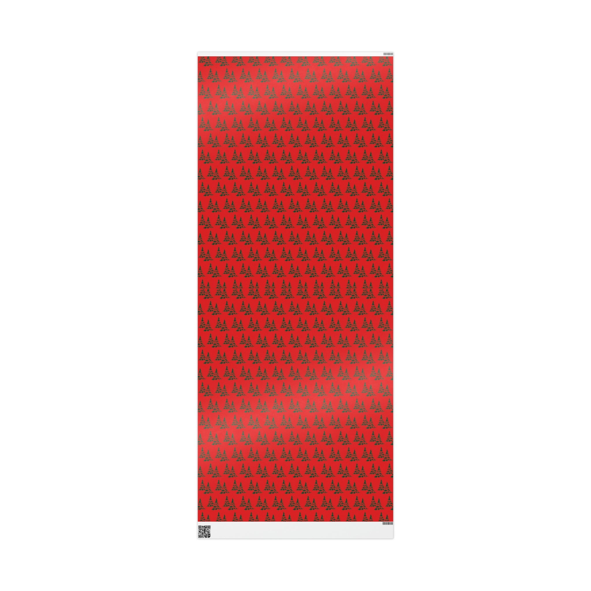 Retro Christmas Pine Trees Mid Century Retro Christmas Print Holiday Gift Wrap Paper - Glossy Or Matte