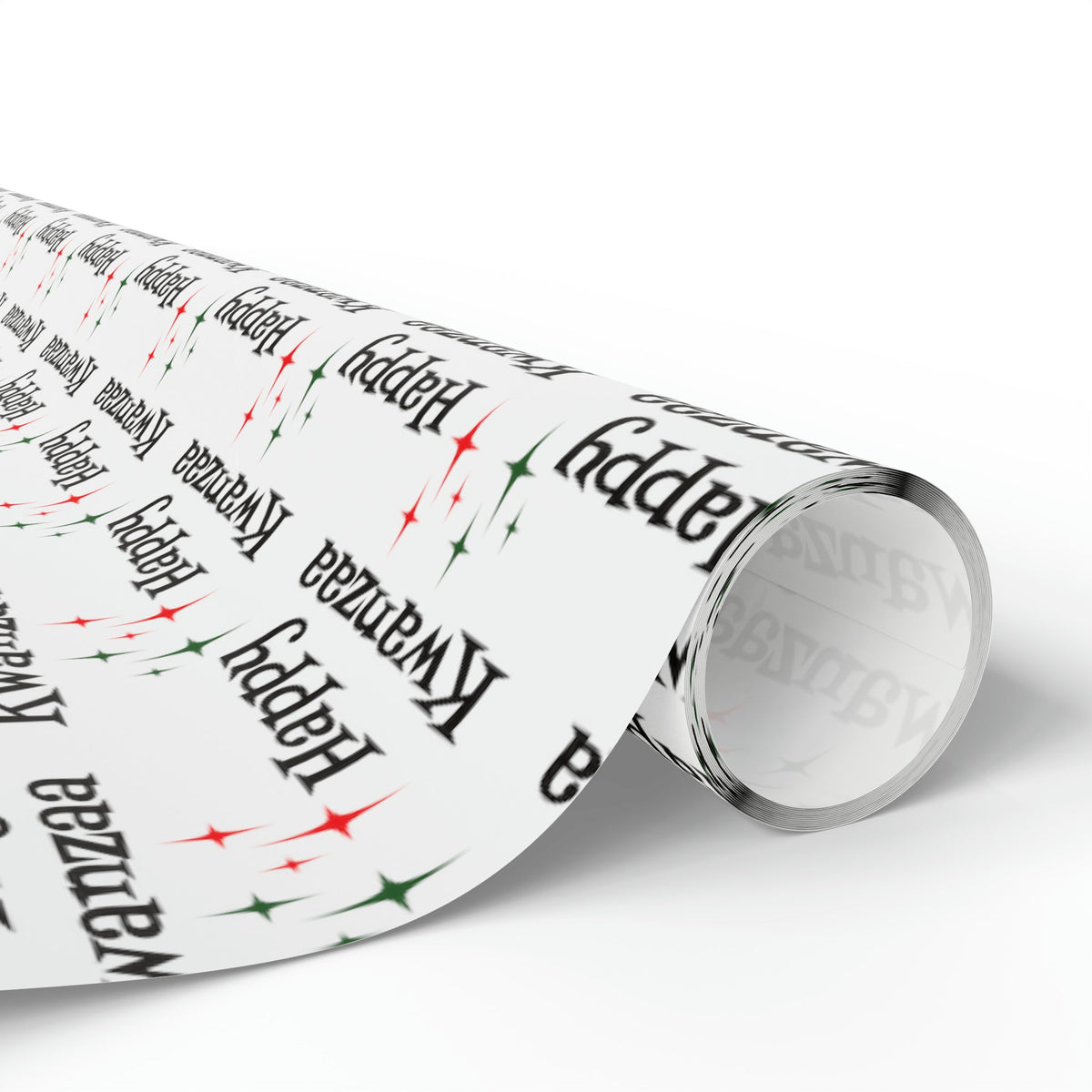 Happy Kwanzaa Starburst Atomic Retro Style Holiday Gift Wrap Paper - Glossy Or Matte