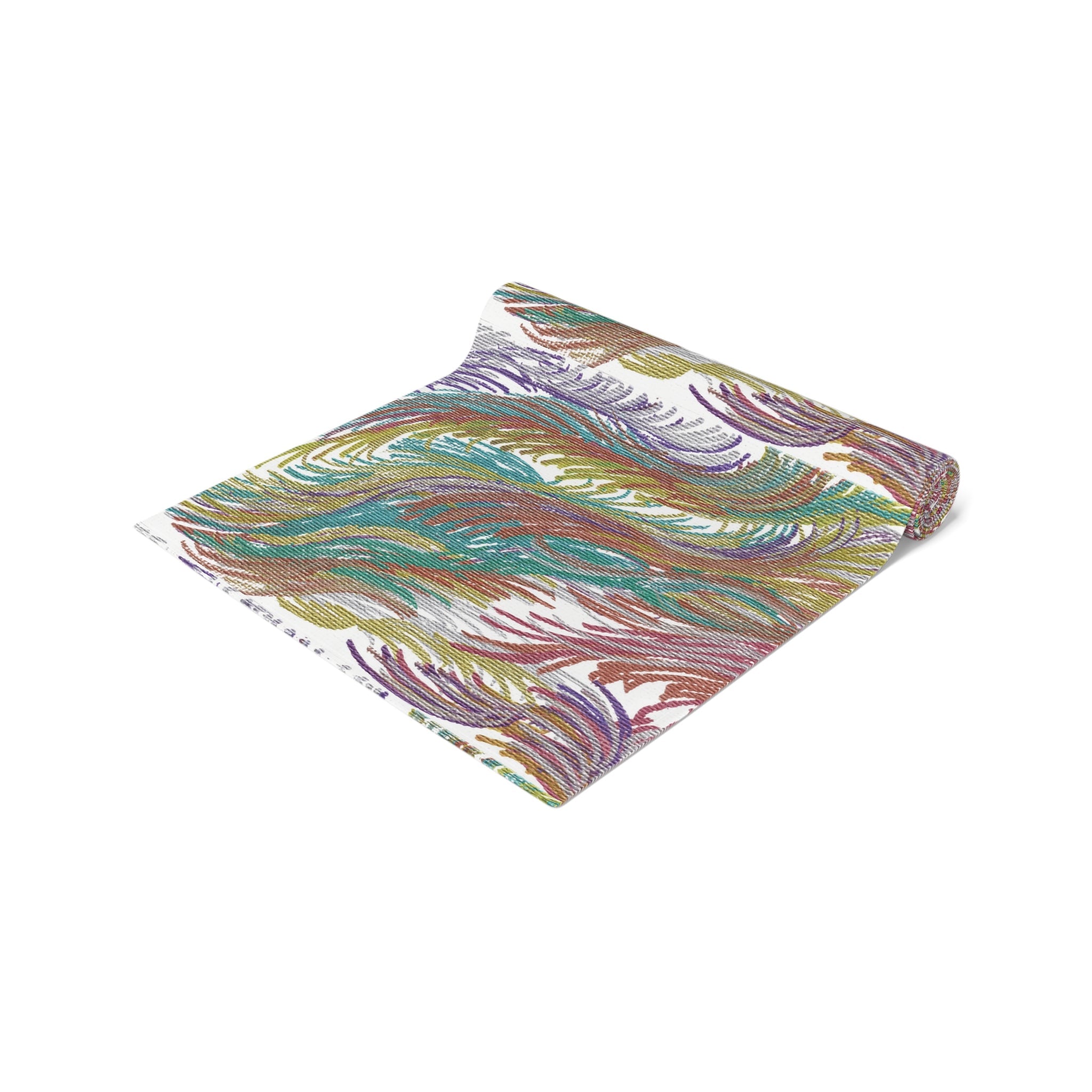 Space Feathers Caden Caraco Modern Art Decor Cotton Poly Table Runner